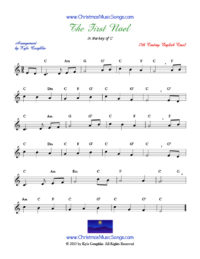 Sheet Music - The First Noel